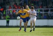 26 March 2017; Shane Brennan of Clare in action against Kevin Feely of Kildare during the Allianz Football League Division 2 Round 6 match between Kildare and Clare at St Conleth's Park in Newbridge. Photo by Daire Brennan/Sportsfile
