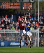 26 March 2017; Lorcan McLoughlin of Cork in action against Sean Curran of Tipperary during the Allianz Hurling League Division 1A Round 5 match between Cork and Tipperary at Páirc Uí Rinn in Cork. Photo by Eóin Noonan/Sportsfile