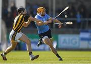 26 March 2017; Eamon Dillon of Dublin in action against Conor Fogarty of Kilkenny during the Allianz Hurling League Division 1A Round 5 match between Dublin and Kilkenny at Parnell Park in Dublin. Photo by Brendan Moran/Sportsfile