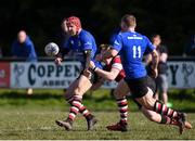 26 March 2017; Ross Barbour of Enniscorthy is tackled by Ben Porter of Wicklow during the Leinster Provincial Towns Cup Quarter-Final match between Enniscorthy and Wicklow at Enniscorthy RFC in Co. Wexford. Photo by Matt Browne/Sportsfile