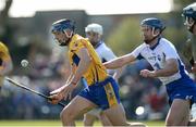 26 March 2017; Cathal McInerney of Clare in action against Michael Walsh of Waterford during the Allianz Hurling League Division 1A Round 5 match between Clare and Waterford at Cusack Park in Ennis. Photo by Diarmuid Greene/Sportsfile
