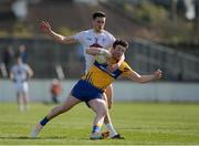 26 March 2017; Keelan Sexton of Clare in action against Mick O'Grady of Kildare during the Allianz Football League Division 2 Round 6 match between Kildare and Clare at St Conleth's Park in Newbridge. Photo by Daire Brennan/Sportsfile