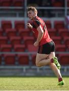 26 March 2017; Barry O'Hagan of Down celebrates after scoring his side's first goal during the Allianz Football League Division 2 Round 6 match between Down and Galway at Páirc Esler in Newry. Photo by David Fitzgerald/Sportsfile
