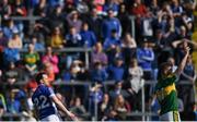 26 March 2017; Sean Johnston of Cavan watches his late free go over for a point during the Allianz Football League Division 1 Round 6 match between Cavan and Kerry at Kingspan Breffni Park in Cavan. Photo by Stephen McCarthy/Sportsfile