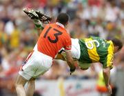 5 August 2006; Seamus Moynihan, Kerry, in action against Steven McDonnell, Armagh. Bank of Ireland All-Ireland Senior Football Championship Quarter-Final, Armagh v Kerry, Croke Park, Dublin. Picture credit; David Maher / SPORTSFILE