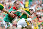 17 September 2006; Seamus Moynihan, Kerry, in action against Ger Brady, Mayo. Bank of Ireland All-Ireland Senior Football Championship Final, Kerry v Mayo, Croke Park, Dublin. Picture credit: Oliver McVeigh / SPORTSFILE