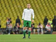 6 September 2011; Republic of Ireland's Richard Dunne, wearing a replacement jersey with his number written on it, during the game. EURO 2012 Championship Qualifier, Russia v Republic of Ireland, Luzhniki Stadium, Moscow, Russia. Picture credit: David Maher / SPORTSFILE