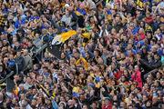 4 September 2011; Tipperary and Kilkenny supporters on Hill 16. Supporters at the GAA Hurling All-Ireland Championship Finals, Croke Park, Dublin. Picture credit: Brian Lawless / SPORTSFILE