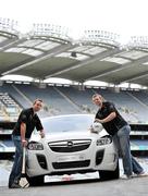7 September 2011; At the launch of the GAA, GPA All-Stars 2011, sponsored by Opel are Kilkenny hurler Eddie Brennan, left, and Kerry footballer Tomas Ó Se. The GAA and GPA announced that their respective annual player awards schemes are to merge under the sponsorship of Opel which will see the achievements of the outstanding players recognised jointly for the first time. Official Media Launch of the GAA, GPA All-Stars 2011, sponsored by Opel, Croke Park, Dublin. Picture credit: Brian Lawless / SPORTSFILE