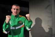 7 September 2011; Paddy Barnes, member of the Irish Amateur Boxing squad, pictured after a press conference ahead of the AIBA World Men's Championships and Olympic qualifiers in Baku, Azerbaijan, which take place from September 22nd until October 10th. Irish Amateur Boxing Association Press Conference, National Stadium, Dublin. Picture credit: David Maher / SPORTSFILE