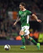 24 March 2017; Jeff Hendrick of Republic of Ireland during the FIFA World Cup Qualifier Group D match between Republic of Ireland and Wales at the Aviva Stadium in Dublin. Photo by Brendan Moran/Sportsfile