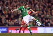 24 March 2017; Glenn Whelan of Republic of Ireland during the FIFA World Cup Qualifier Group D match between Republic of Ireland and Wales at the Aviva Stadium in Dublin. Photo by Brendan Moran/Sportsfile
