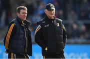 26 March 2017; Kilkenny manager Brian Cody alongside selector James McGarry, left, during the Allianz Hurling League Division 1A Round 5 match between Dublin and Kilkenny at Parnell Park in Dublin. Photo by Brendan Moran/Sportsfile