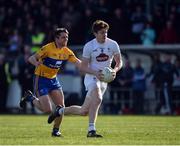 26 March 2017; Kevin Foley of Kildare in action against Gordon Kelly of Clare during the Allianz Football League Division 2 Round 6 match between Kildare and Clare at St Conleth's Park in Newbridge. Photo by Daire Brennan/Sportsfile