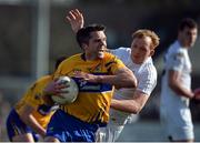 26 March 2017; Gordon Kelly of Clare in action against Keith Cribbin of Kildare during the Allianz Football League Division 2 Round 6 match between Kildare and Clare at St Conleth's Park in Newbridge. Photo by Daire Brennan/Sportsfile