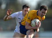 26 March 2017; Kevin Harnett of Clare in action against Eddie Heavey of Kildare during the Allianz Football League Division 2 Round 6 match between Kildare and Clare at St Conleth's Park in Newbridge. Photo by Daire Brennan/Sportsfile