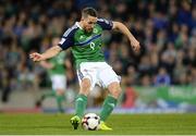26 March 2017; Conor Washington of Northern Ireland scores his side's second goal during the FIFA World Cup Qualifer Group C match between Northern Ireland and Norway at Windsor Park in Belfast. Photo by Oliver McVeigh/Sportsfile