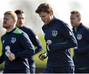 27 March 2017; Eunan O'Kane of the Republic of Ireland during squad training at FAI National Training Centre, in Abbotstown, Co. Dublin. Photo by David Maher/Sportsfile
