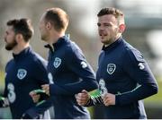 27 March 2017; Andy Boyle of the Republic of Ireland during squad training at FAI National Training Centre, in Abbotstown, Co. Dublin. Photo by David Maher/Sportsfile