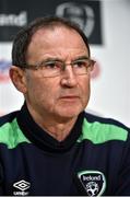27 March 2017; Republic of Ireland manager Martin O'Neill during a press conference, at FAI National Training Centre, in Abbotstown, Co. Dublin. Photo by David Maher/Sportsfile