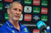 27 March 2017; Leinster Senior Coach Stuart Lancaster during a Press Conference in Leinster Rugby HQ, UCD in Dublin. Photo by Brendan Moran/Sportsfile