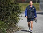27 March 2017; Leinster senior coach Stuart Lancaster arrives for a Leinster rugby squad training session at Rosemount, UCD, in Dublin. Photo by Brendan Moran/Sportsfile