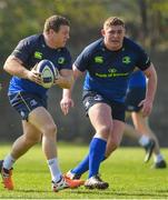 27 March 2017; Sean Cronin, left, and Tadhg Furlong of Leinster during a Leinster rugby squad training session at Rosemount, UCD, in Dublin. Photo by Brendan Moran/Sportsfile