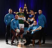 27 March 2017; Electric Ireland, proud sponsor of the GAA Minor Championships, announced the launch of the Electric Ireland GAA Minor Star Awards which aim to recognise the achievements and accolades of Minor GAA players. Launching the awards were Electric Ireland GAA Minor Star Awards selection panel, from left, former Cork hurler Donal Óg Cusack, Meath Senior football manager Andy McEntee, former Armagh footballer Oisín McConville and former Galway hurler and All Ireland Club hurling championship winning manager Mattie Kenny with David Clifford, captain of defending All-Ireland Minor football champions, Kerry, and Paddy Cadell, captain of defending All-Ireland Minor hurling champions, Tipperary. Photo by Stephen McCarthy/Sportsfile