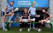 8 September 2011; East versus West: from left, Dublin captain Liam Rushe, Galway captain Barry Daly, Dublin player Daire Plunkett and Galway player David Burke, visited Thurles today ahead of the Board Gáis Energy GAA Hurling U-21 All-Ireland Final which will be played under lights at Semple Stadium at 7.00pm on Saturday. It’s the second time in a week the counties will meet in a hurling All-Ireland Final, with Galway having beaten the Dubs earlier this week at minor level. The match will be live on TG4 and full live streaming of the player cam will be available on tg4.tv. See breakingthrough.ie for more details. Semple Stadium, Thurles. Picture credit: Matt Browne / SPORTSFILE