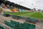 8 September 2011; A general view of temporary seating at Tallaght Stadium, where Shamrock Rovers are due to play Rubin Kazan in the first of their UEFA Europa League group stage games. Tallaght Stadium, Tallaght, Dublin. Picture credit: Brian Lawless / SPORTSFILE