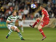 9 September 2011; Danny Ventre, Sligo Rovers, in action against Stephen Rice, Shamrock Rovers. Airtricity League Premier Division, Shamrock Rovers v Sligo Rovers, Tallaght Stadium, Tallaght, Co. Dublin. Picture credit: David Maher / SPORTSFILE