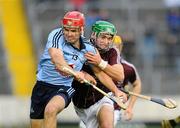 10 September 2011; Kevin O'Loughlin, Dublin, in action against David Burke, Galway. Bord Gais Energy GAA Hurling Under 21 All-Ireland 'A' Championship Final, Dublin v Galway, Semple Stadium, Thurles, Co. Tipperary. Picture credit: Dáire Brennan / SPORTSFILE