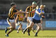 26 March 2017; Ben Quinn of Dublin in action against Jason Cleere of Kilkenny during the Allianz Hurling League Division 1A Round 5 match between Dublin and Kilkenny at Parnell Park in Dublin. Photo by Brendan Moran/Sportsfile