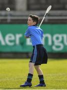 26 March 2017; Dublin mascot Jamie Knott, from St Mark's National School, Tallaght, before the Allianz Hurling League Division 1A Round 5 match between Dublin and Kilkenny at Parnell Park in Dublin. Photo by Brendan Moran/Sportsfile