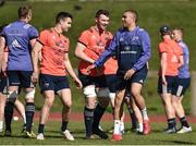 27 March 2017; Simon Zebo, right, Peter O'Mahony, centre, and Conor Murray of Munster during squad training at the University of Limerick in Limerick. Photo by Diarmuid Greene/Sportsfile