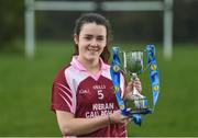 28 March 2017; In attendance during the Lidl Post Primary Schools Junior Finals Media Day is Lauren McVeety, from Loreto of Cavan at Clonlife College, in Dublin. The Lidl All Ireland Post Primary School’s Finals take place this weekend. The Lidl Junior A Final takes place in Birr on Friday at 1:00pm when John the Baptist from Limerick face Loreto of Cavan. The Lidl Junior B sees St. Angela’s of Waterford meet Mercy Ballymahon of Longford, in Clane at 3pm on Sunday and the C Final will take place on Friday when St. Columba’s Glenties of Donegal play Coláiste Baile Chláir of Galway. Photo by Eóin Noonan/Sportsfile
