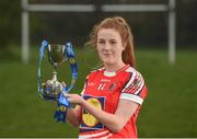 28 March 2017; In attendance at the Lidl Post Primary Schools Junior Finals Media Day is Emma Flynn from St Angela's of Waterford. The Lidl All Ireland Post Primary School’s Finals take place this weekend. The Lidl Junior A Final takes place in Birr on Friday at 1:00pm when John the Baptist from Limerick face Loreto of Cavan. The Lidl Junior B sees St. Angela’s of Waterford meet Mercy Ballymahon of Longford in Clane at 3pm on Sunday and the C Final will take place on Friday when St. Columba’s Glenties of Donegal play Coláiste Baile Chláir of Galway. Photo by Eóin Noonan/Sportsfile
