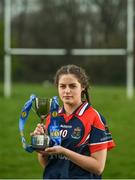 28 March 2017; In attendance during the Lidl Post Primary Schools Junior Finals Media Day is Ciara Healy, from Mercy Ballymahon of Longford at Clonlife College, in Dublin. The Lidl All Ireland Post Primary School’s Finals take place this weekend. The Lidl Junior A Final takes place in Birr on Friday at 1:00pm when John the Baptist from Limerick face Loreto of Cavan. The Lidl Junior B sees St. Angela’s of Waterford meet Mercy Ballymahon of Longford, in Clane at 3pm on Sunday and the C Final will take place on Friday when St. Columba’s Glenties of Donegal play Coláiste Baile Chláir of Galway. Photo by Eóin Noonan/Sportsfile