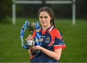 28 March 2017; In attendance during the Lidl Post Primary Schools Junior Finals Media Day is Ciara Healy, from Mercy Ballymahon of Longford at Clonlife College, in Dublin. The Lidl All Ireland Post Primary School’s Finals take place this weekend. The Lidl Junior A Final takes place in Birr on Friday at 1:00pm when John the Baptist from Limerick face Loreto of Cavan. The Lidl Junior B sees St. Angela’s of Waterford meet Mercy Ballymahon of Longford, in Clane at 3pm on Sunday and the C Final will take place on Friday when St. Columba’s Glenties of Donegal play Coláiste Baile Chláir of Galway. Photo by Eóin Noonan/Sportsfile
