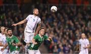 28 March 2017; Sverrir Ingi Ingason of Iceland in action against Kevin Doyle of Republic of Ireland during the International Friendly match between the Republic of Ireland and Iceland at the Aviva Stadium in Dublin. Photo by Matt Browne/Sportsfile