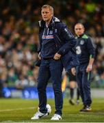 28 March 2017; Iceland manager Heimir Hallgrimsson during the International Friendly match between the Republic of Ireland and Iceland at the Aviva Stadium in Dublin. Photo by Cody Glenn/Sportsfile