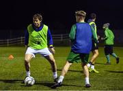 29 March 2017; Aviva’s FAI Junior Cup ambassador, Kevin Kilbane, made a surprise trip with the FAI’s High Performance coaches to FAI Junior Cup side, Wayside Celtic, as part of Aviva’s Put Your Name On It initiative for this season’s competition. Every side who has been involved in this season’s FAI Junior Cup has the opportunity to Put Their Name On It by securing benefits for their clubs from FAI Junior Cup sponsor, Aviva.  For more information log on to www.aviva.ie/faijuniorcup #RoadToAviva. Pictured is Kevin Kilbane, Aviva’s FAI Junior Cup Ambassador, during a training session at Wayside Celtic FC, Jackson Park, Kilternan, Co. Dublin. Photo by Seb Daly/Sportsfile