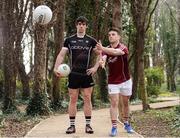 29 March 2017; Darragh Cummins of Sligo, left, and Dessie Connely of Galway officially launched the 2017 EirGrid GAA Football U21 Connacht Final today. The game is scheduled to take place this Saturday, 1st April in Markievicz Park, Sligo at 6pm. Fans who cannot attend the game can catch all the action live on www.tg4.ie or keep up to date following #EirGridGAA. EirGrid is a state-owned company that manages and develops Ireland's electricity grid. For more information please see www.eirgrid.com. Photo by Sam Barnes/Sportsfile