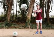29 March 2017; Dessie Connely of Galway and Darragh Cummins of Sligo officially launched the 2017 EirGrid GAA Football U21 Connacht Final today. Pictured at the launch is Dessie Connely of Galway. The game is scheduled to take place this Saturday, 1st April in Markievicz Park, Sligo at 6pm. Fans who cannot attend the game can catch all the action live on www.tg4.ie or keep up to date following #EirGridGAA. EirGrid is a state-owned company that manages and develops Ireland's electricity grid. For more information please see www.eirgrid.com. Photo by Sam Barnes/Sportsfile