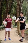 29 March 2017; Dessie Connely of Galway, left, and Darragh Cummins of Sligo officially launched the 2017 EirGrid GAA Football U21 Connacht Final today. The game is scheduled to take place this Saturday, 1st April in Markievicz Park, Sligo at 6pm. Fans who cannot attend the game can catch all the action live on www.tg4.ie or keep up to date following #EirGridGAA. EirGrid is a state-owned company that manages and develops Ireland's electricity grid. For more information please see www.eirgrid.com. Photo by Sam Barnes/Sportsfile