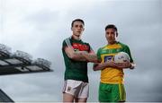 29 March 2017; Paddy Durkan of Mayo, left, and Marty O'Reilly of Donegal in attendance during an Allianz Football League Media Event at Croke Park in Dublin, ahead of their Allianz Football League match in Elverys MacHale Park, Castlebar, this coming Sunday. Photo by Sam Barnes/Sportsfile