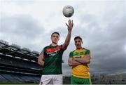 29 March 2017; Paddy Durkan of Mayo, left, and Marty O'Reilly of Donegal in attendance during an Allianz Football League Media Event at Croke Park in Dublin, ahead of their Allianz Football League match in Elverys MacHale Park, Castlebar, this coming Sunday. Photo by Sam Barnes/Sportsfile