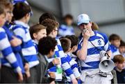 29 March 2017; A Blackrock College supporter ahead of the Bank of Ireland Leinster Schools Junior Cup Final Replay between St. Michaels College and Blackrock College at Donnybrook Stadium in Dublin. Photo by Ramsey Cardy/Sportsfile