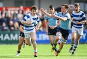 29 March 2017; Michael Lowey of Blackrock College makes a break during the Bank of Ireland Leinster Schools Junior Cup Final Replay between St. Michaels College and Blackrock College at Donnybrook Stadium in Dublin. Photo by Ramsey Cardy/Sportsfile