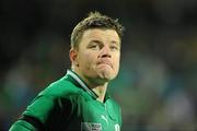 11 September 2011; Ireland captain Brian O'Driscoll reacts after the game. 2011 Rugby World Cup, Pool C, Ireland v USA, Stadium Taranaki, New Plymouth, New Zealand. Picture credit: Brendan Moran / SPORTSFILE